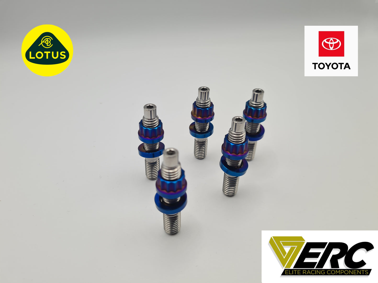 ERC Titanium Lotus/Toyota 1ZZ/2ZZ Exhaust Manifold Stud Kit