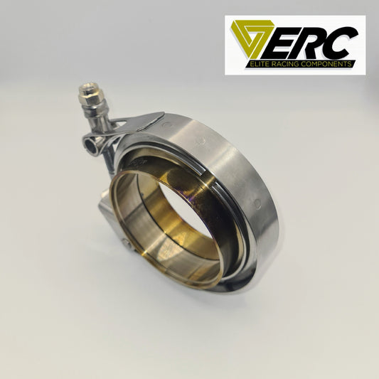 ERC Titanium Exhaust V-Band Flanges - With SS304 Clamp 2.5" & 3"